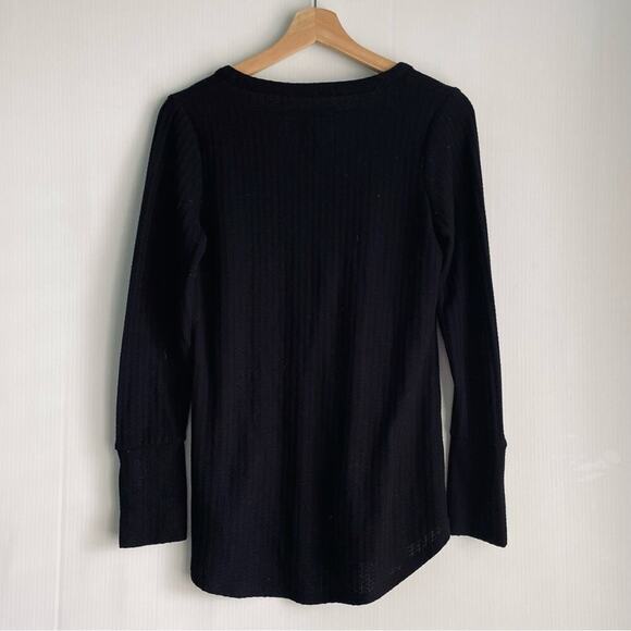 Chaser waffle thermal style fabric long sleeve shirt v-neck button detail size s - Picture 9 of 9